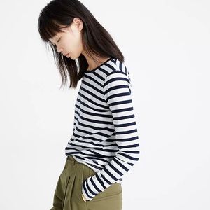Madewell Northside Vintage Long Sleeve Tee in Morris Stripe